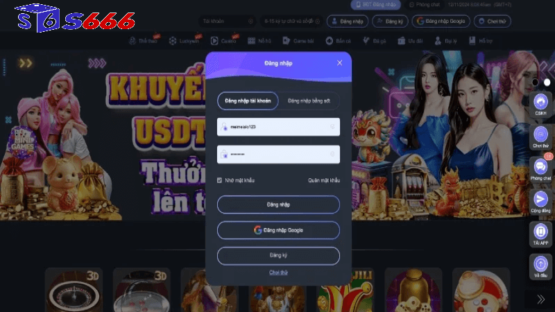 Các trò chơi được yêu thích nhất S666