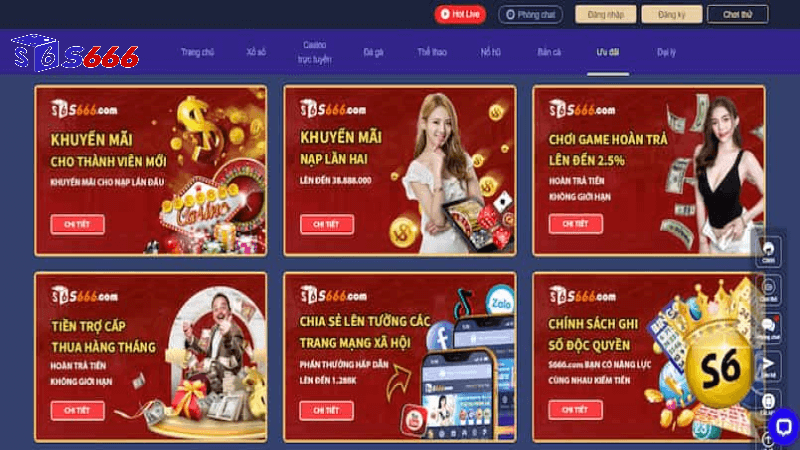 Tổng hợp các chương trình khuyến mãi cực hấp dẫn tại S666