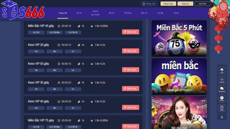 Luật chơi xổ số online tại S666
